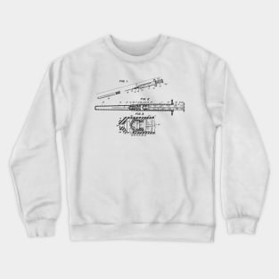 Plastic Syringe Vintage Patent Hand Drawing Crewneck Sweatshirt